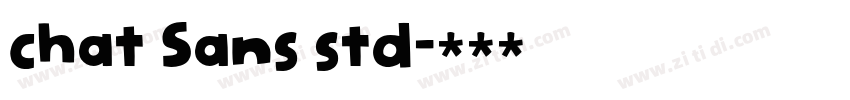 chat Sans std字体转换